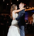 Maryville Online nursing student Lexy dances with her husband at their wedding.